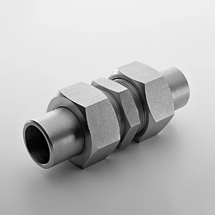 Parker stainless steel straight butt welding fittings with hose ferrules