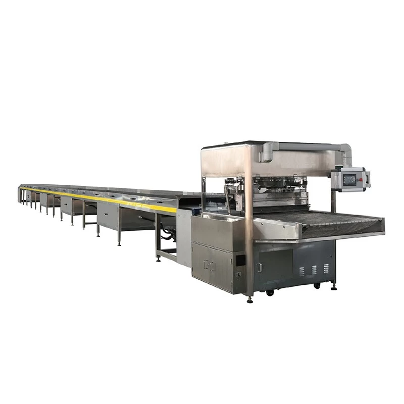 中國 900mm High Quality Most Popular Chocolate Coating Machine / Chocolate Enrobing Machine 製造商