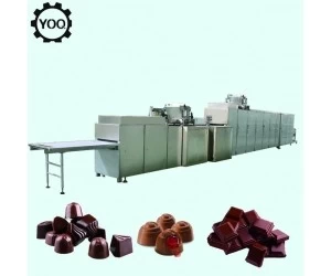 China Chocolate depositor the machine chocolate milk moulding line fabricante