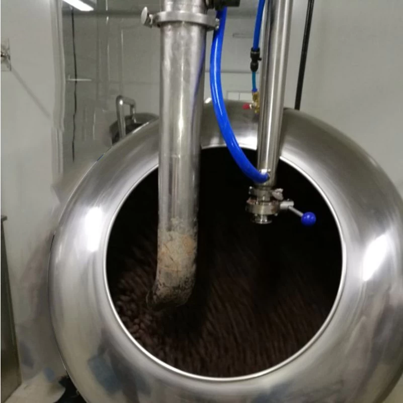 Китай Adjusted Speed Polishing Pot Chocolate Making Equipment Chocolate Panning Machine производителя