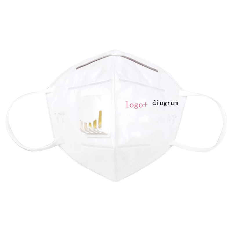 Çin Havalandırma valfli kulak askısı maskeleri logo OEM ürünleri basılabilir üretici firma