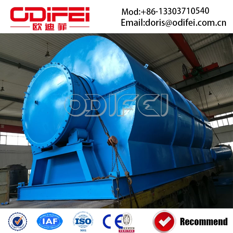 China No pollution batch type waste tire pyrolysis oil equipment manufacturer