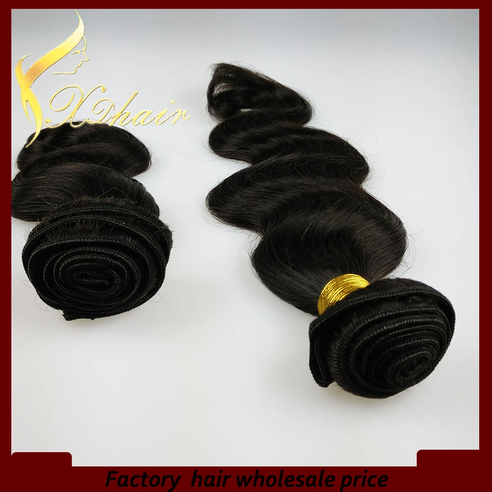 100% human hair wave top quality 100g bundles natural color hair