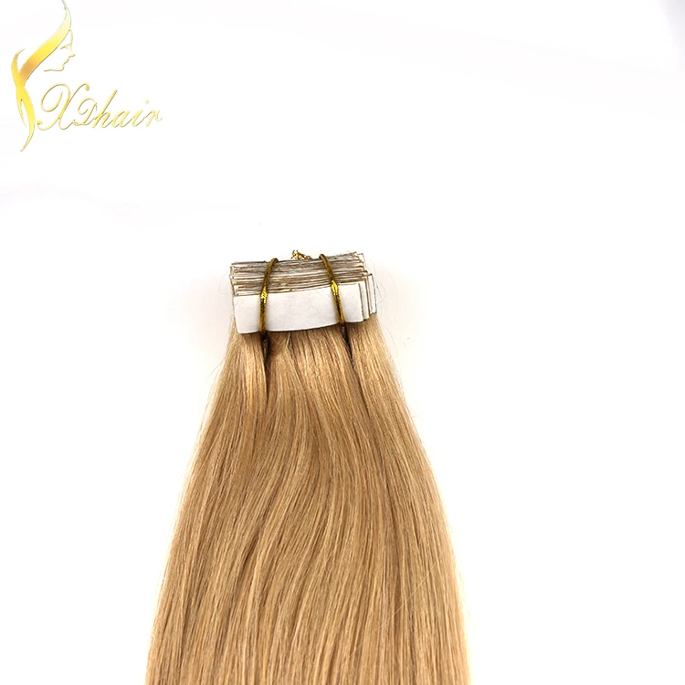 2015 New 100% remy human hair straight tape hair extensions,hair extension adhesive tape,micro tape and hair extension