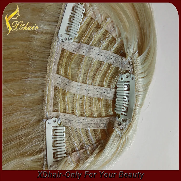 Best selling products wholesale price top grade 100% unprocessed Brazilian virgin remy human hair clip in bangs hair extension