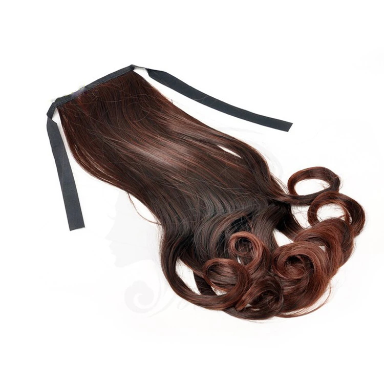 Cheap remy brazilian clip ponytail hair extension for black women