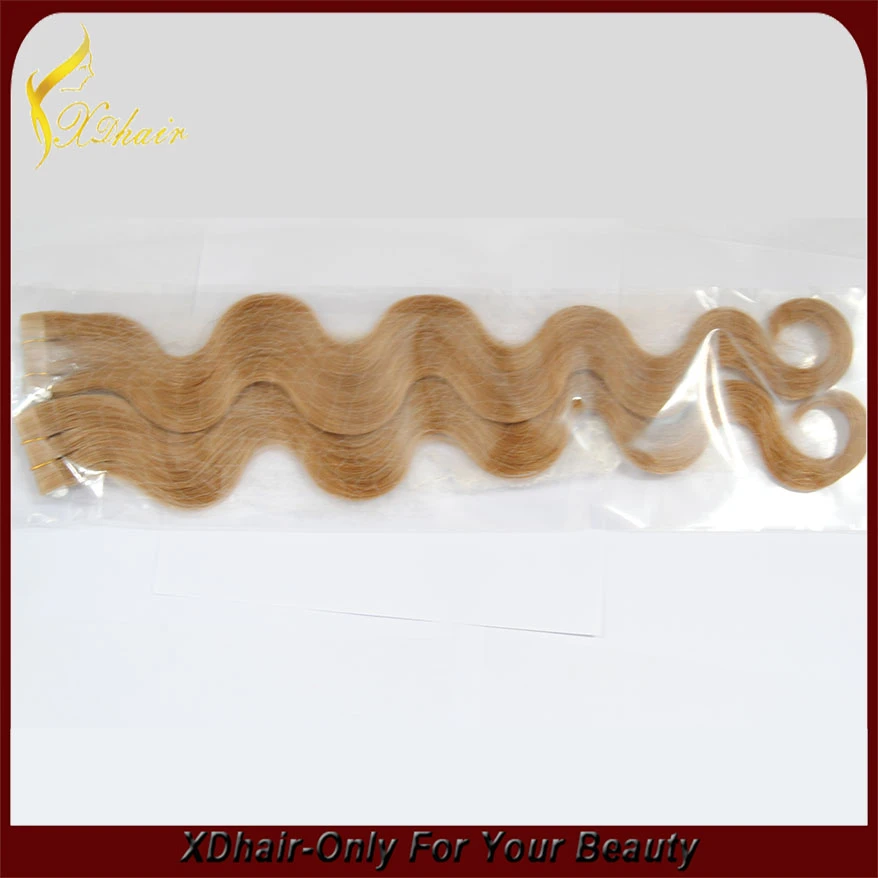 Горячая продажа 100% Расширения Лента Remy человеческих волос Волосы