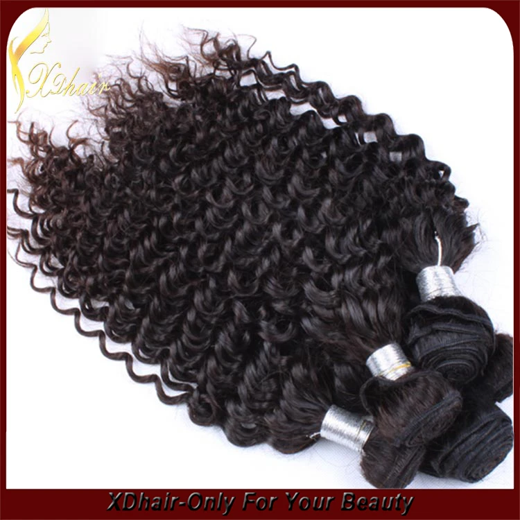 New product hot selling high quality 100% Brazilian virgin remy human hair weft bulk deep wave natural looking double weft hair weave