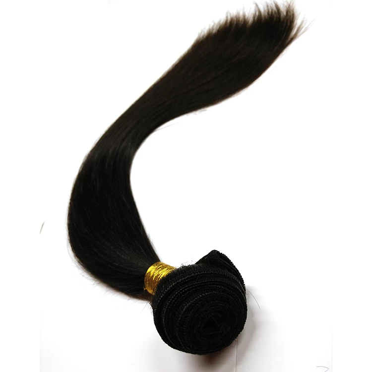 Straight hair wave top quality virgin remy human hair natural peruvian hair weaving