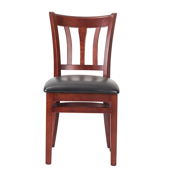 China Modern Vertical Slat Wood Dining Chair Manufacturer