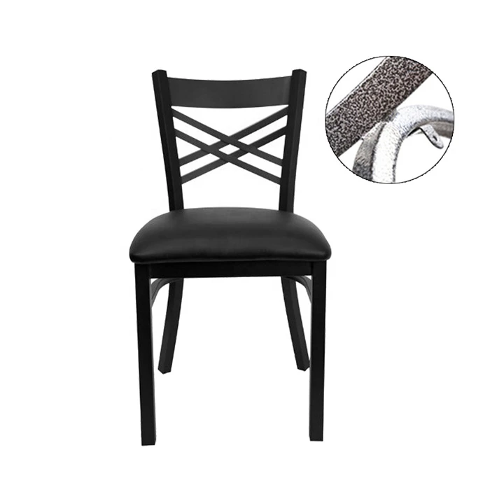 Table Set with X-Base and 4 Ladder Back Metal Chairs Manufacturer