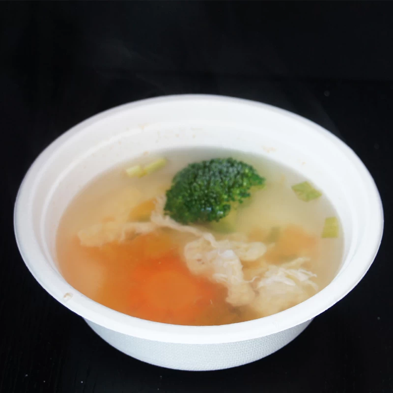 China 18oz 500ml degradable disposable sugarcane bagasse soup bowl microwave manufacturer manufacturer