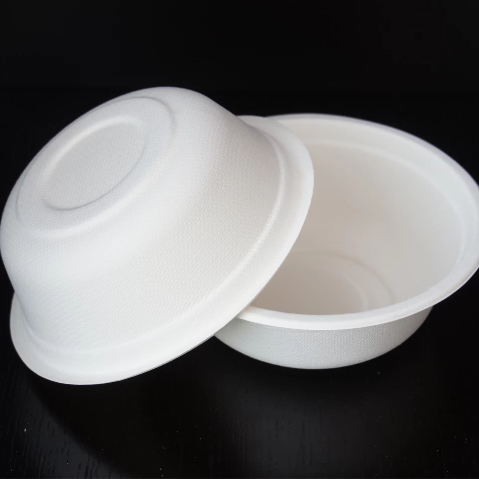 Fabricante de microondas de tazón de sopa de bagazo de caña de azúcar desechable degradable de 500 ml de 18 oz