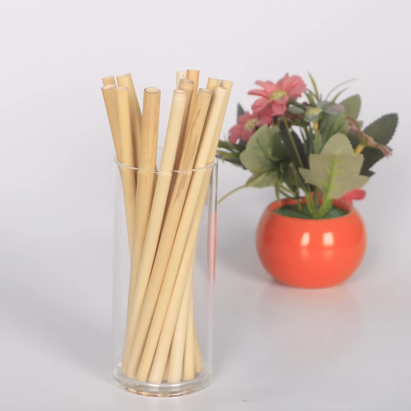 250mm Length 6-8mm Diameter Toxic Free and Safe 100% Biodegradable Reed Straw manufacturer