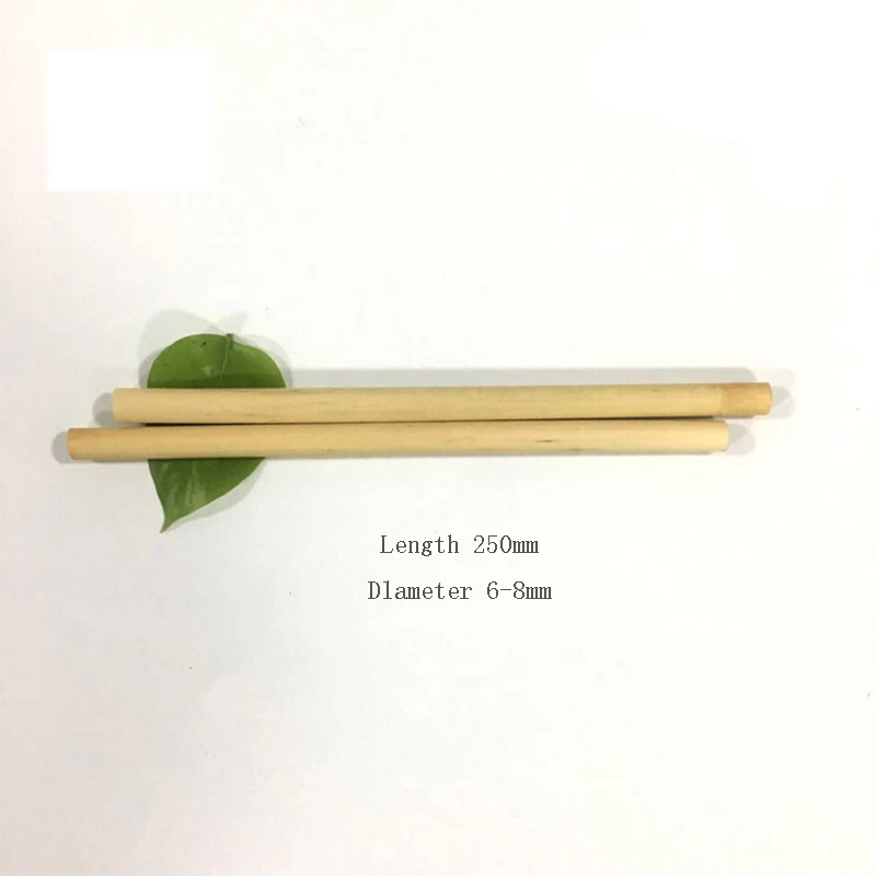 250mm Length 6-8mm Diameter Toxic Free and Safe 100% Biodegradable Reed Straw manufacturer