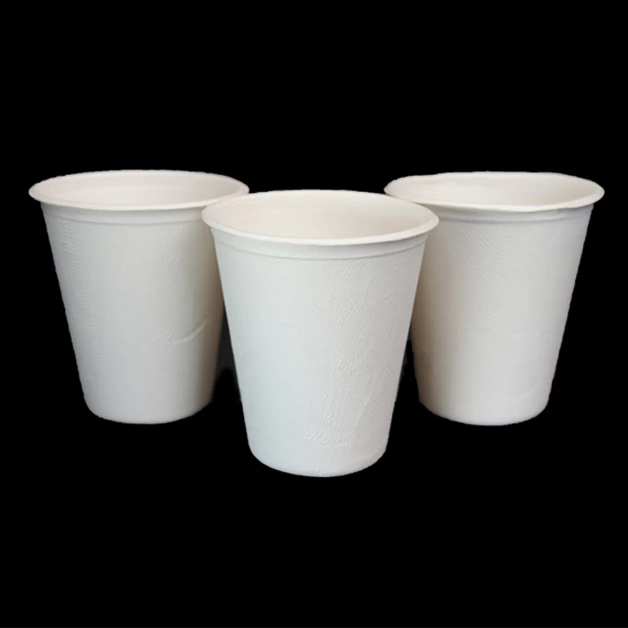 Proveedor de taza de beber de caña de azúcar ecológica biodegradable de 9-8 oz