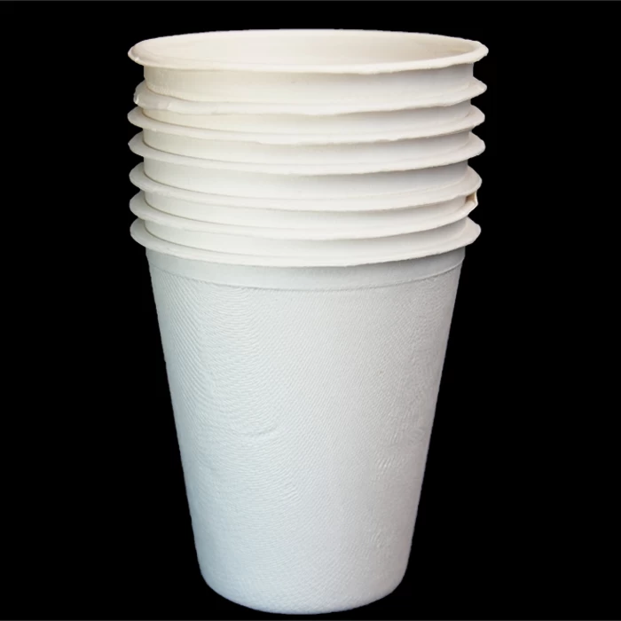 Proveedor de taza de beber de caña de azúcar ecológica biodegradable de 9-8 oz