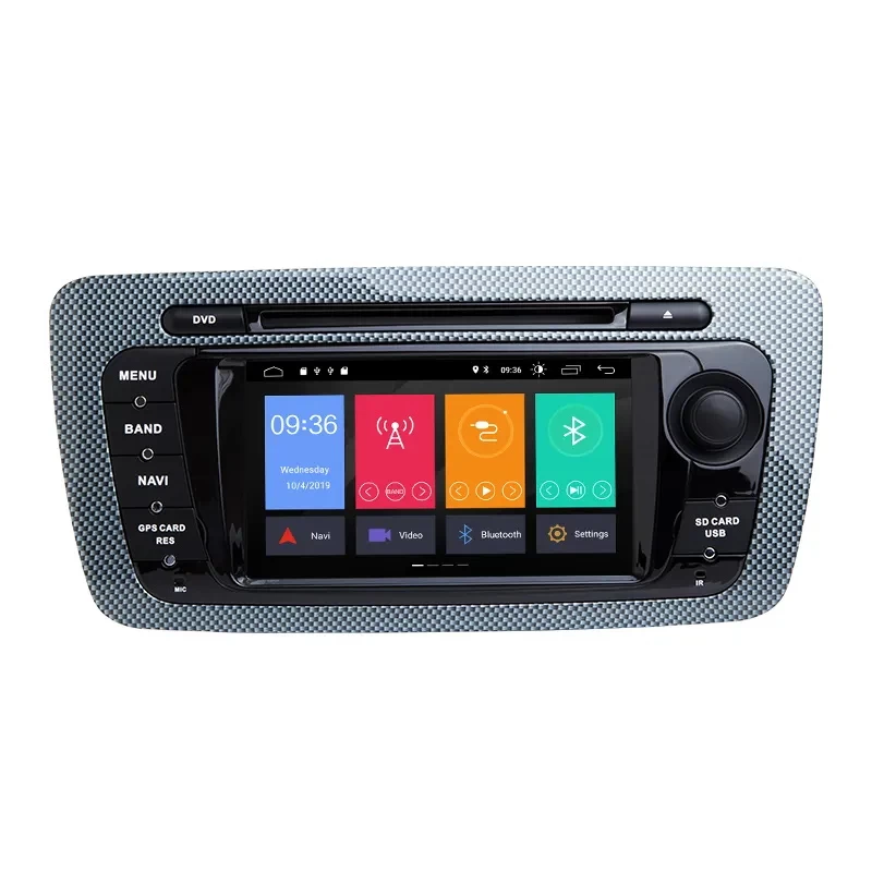 1 din Android 12 Car DVD Radio For Seat Ibiza 6j 2009 2010 2012 2013 GPS Navigation 2 Din Screen radio Audio Multimedia Player