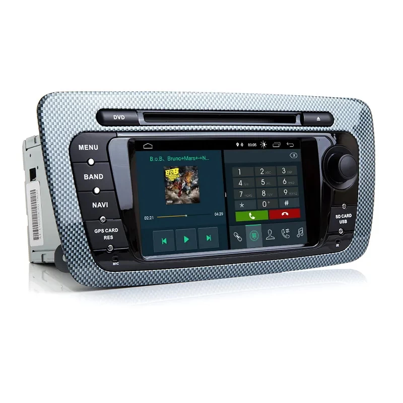 1 din Android 12 Car DVD Radio For Seat Ibiza 6j 2009 2010 2012 2013 GPS Navigation 2 Din Screen radio Audio Multimedia Player