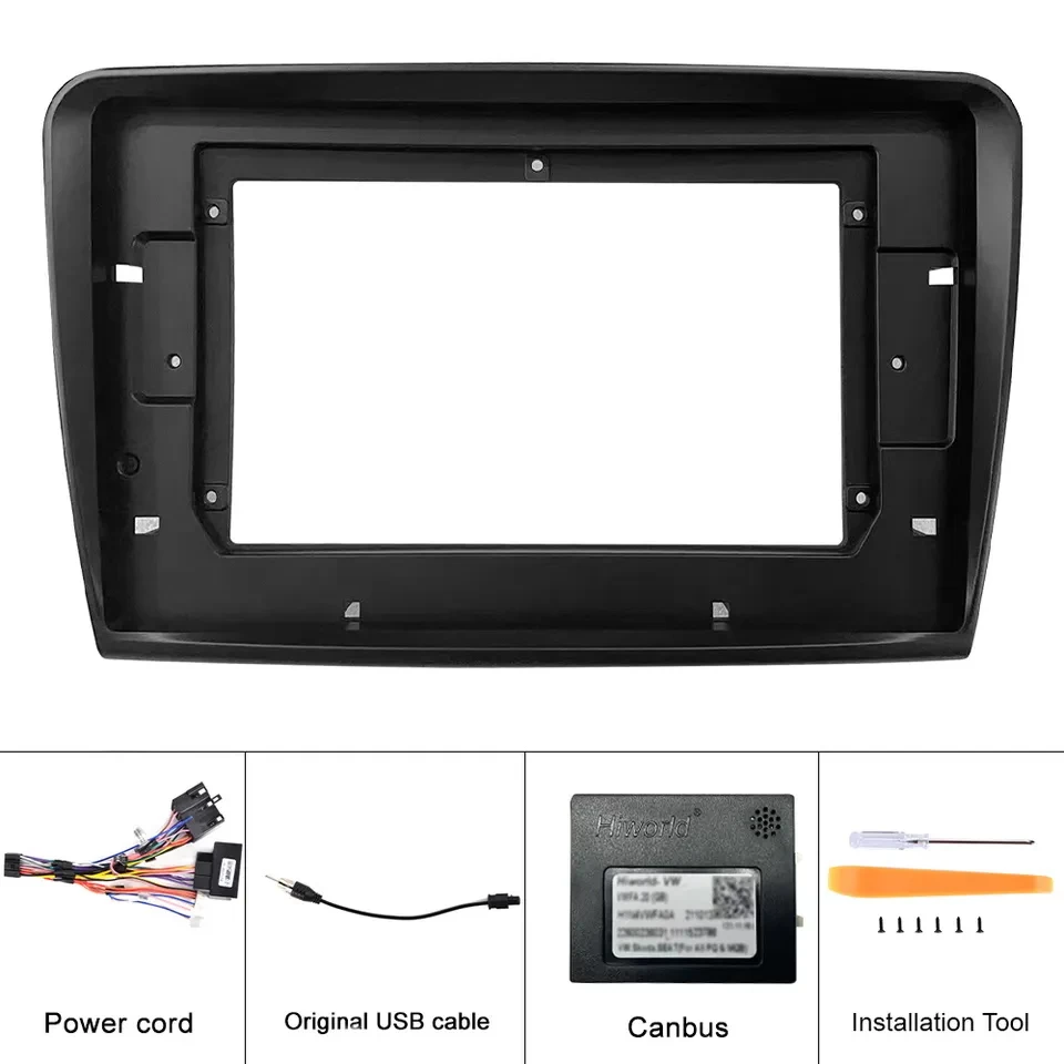 10.1" 2Din Car Radio Frame For Skoda Superb 2 2009-2013 Android Dashboard Stereo Frame Car DVD Frame