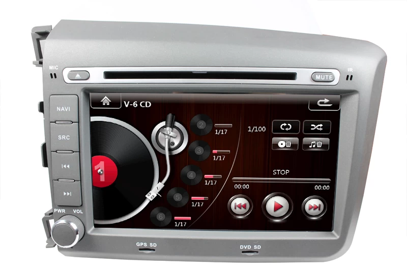 Car DVD for Honda 2012 CIVIC  left ST-8016