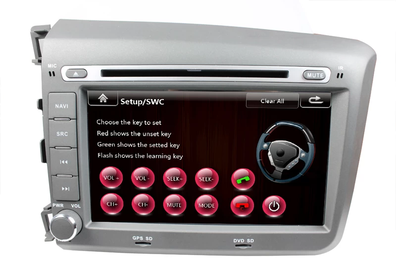 Car DVD for Honda 2012 CIVIC  left ST-8016
