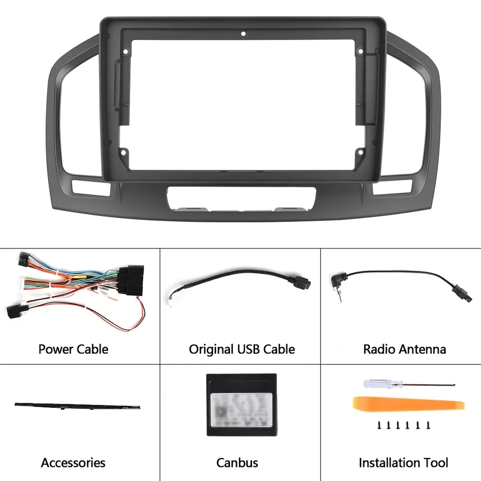 9" Car Radio Frame Stereo Panel Dashboard For Buick Regal 2009-2013/Opel Insignia 2008-2013 Car Stereo Frame