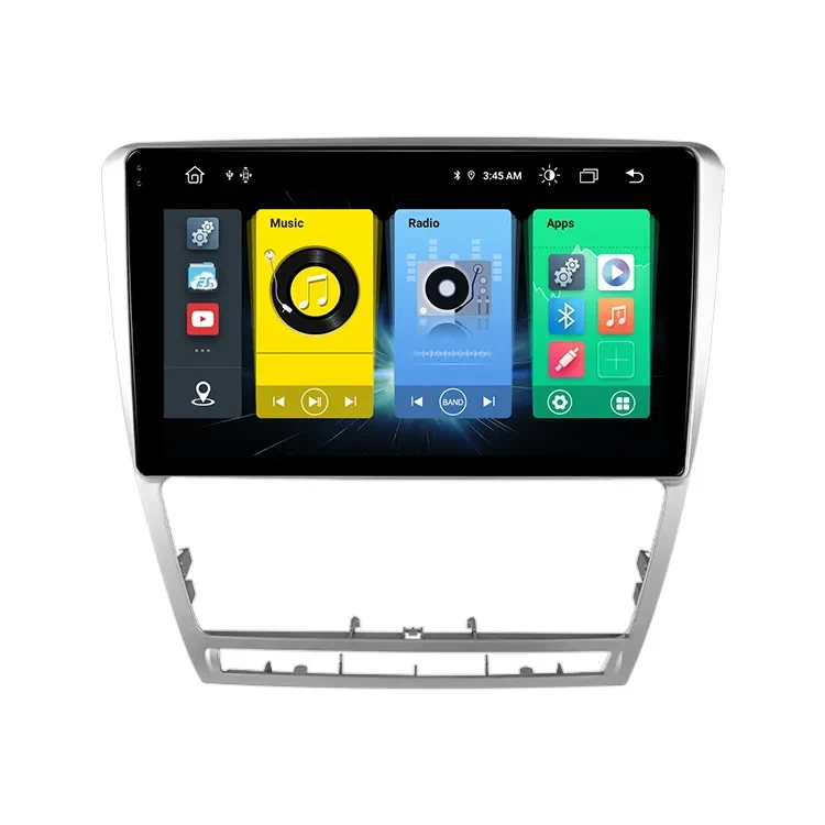 9" android support reverse camera back view mirrorring BT video radio navigation Car player For Skoda Octavia 2007- 2014