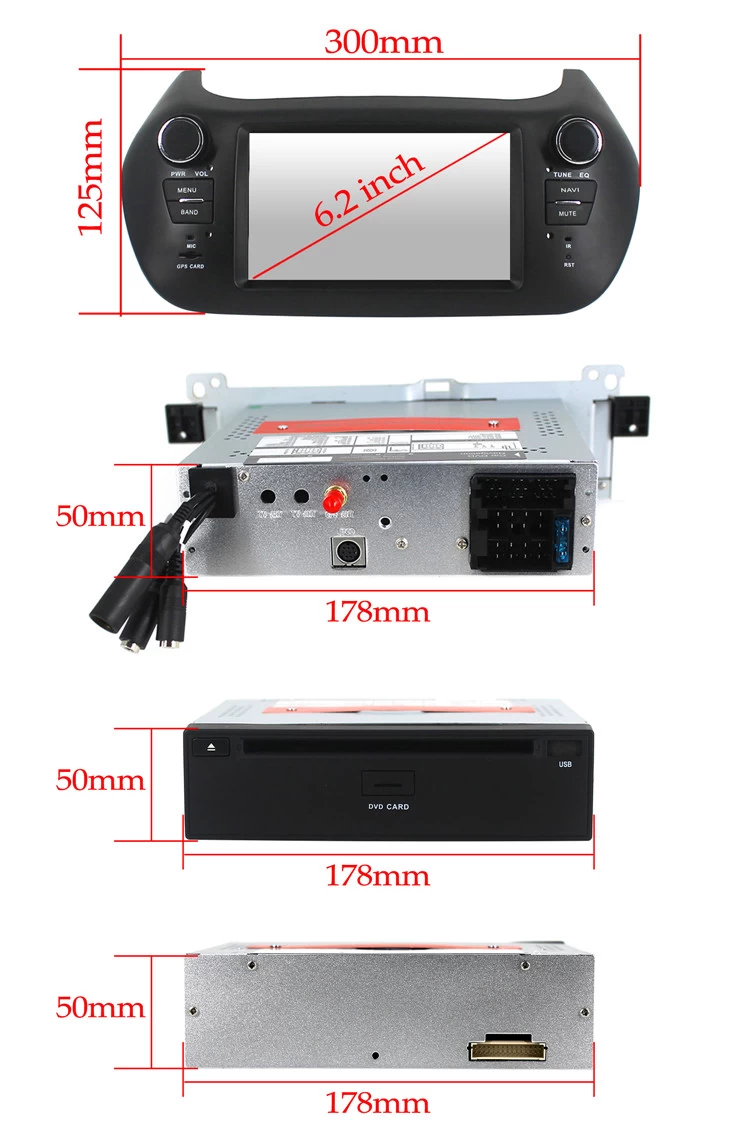 Android 7.1Fiat Fiorino car dvd gps ST-8330C