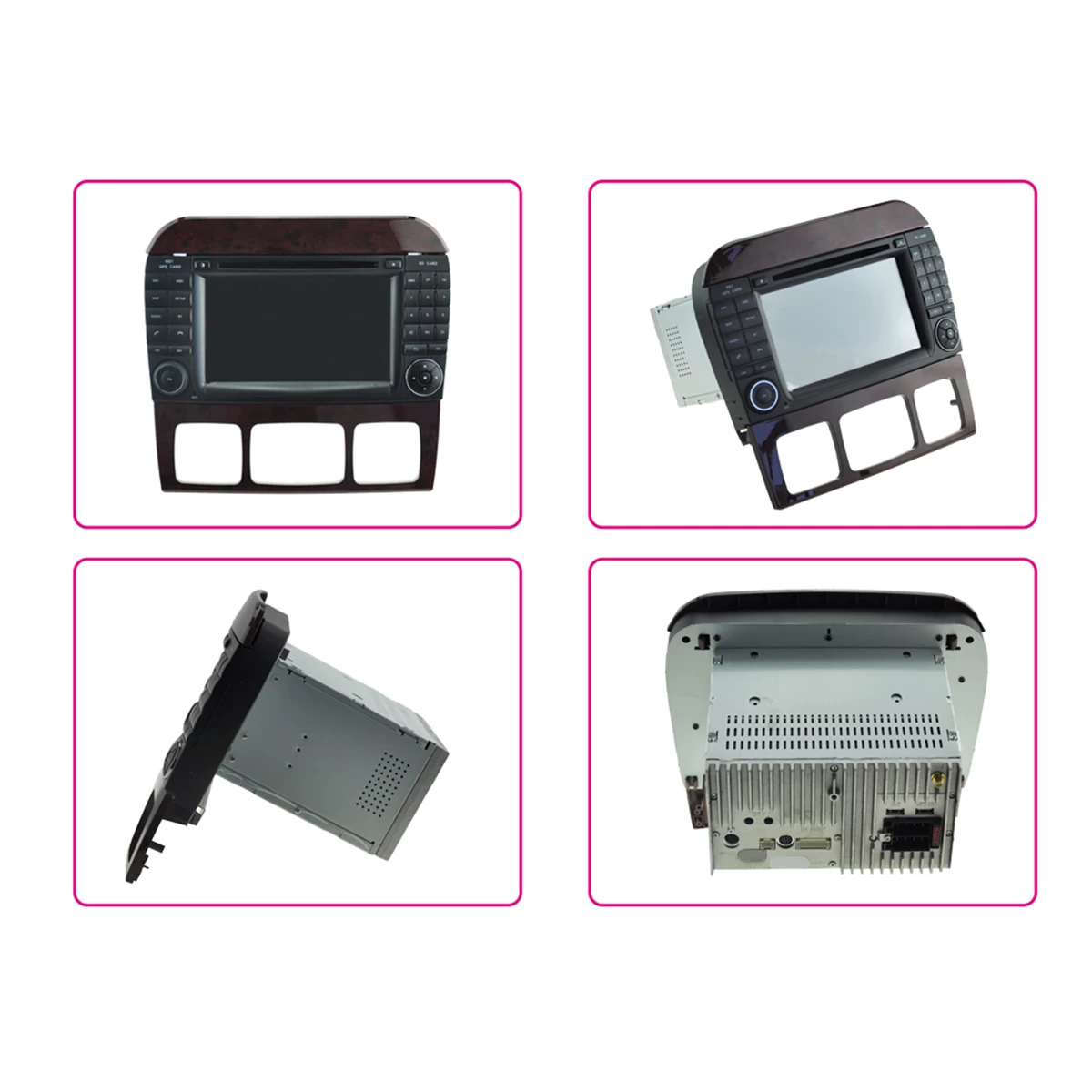 Android 7.1 Quad Core 1024*600 Car DVD player GPS Navigation stere for Mercedes Benz S series 1998-2005