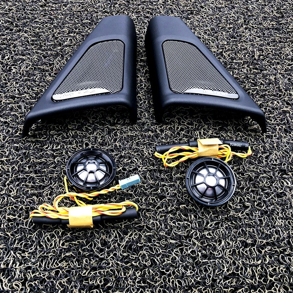 BMW F10 F11系列的汽车前门扬声器高质量的音频小号高音盖头高音喇叭框架装饰装饰