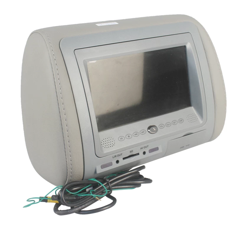 Auto-Kopfstütze DVD-Player mit 7 '' Kopfstütze DVD mit Touch-Taste / USB / SD / IR / FM-Transmitter und Spiel-Funktion