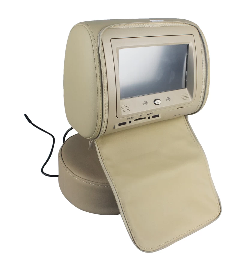 Car Headrest DVD player with 7'' Headrest DVD with touch screen/USB/SD/GAME/IR/FM transmitter