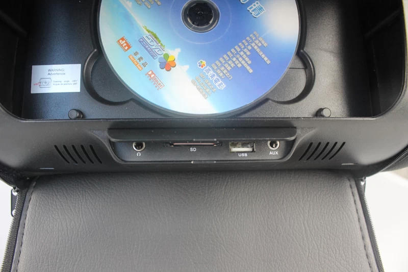 çoklu dil menüsü ile 7 inç Başlık Tam fonksiyonlu uzaktan kumanda ile Araç Kafalık DVD oynatıcı