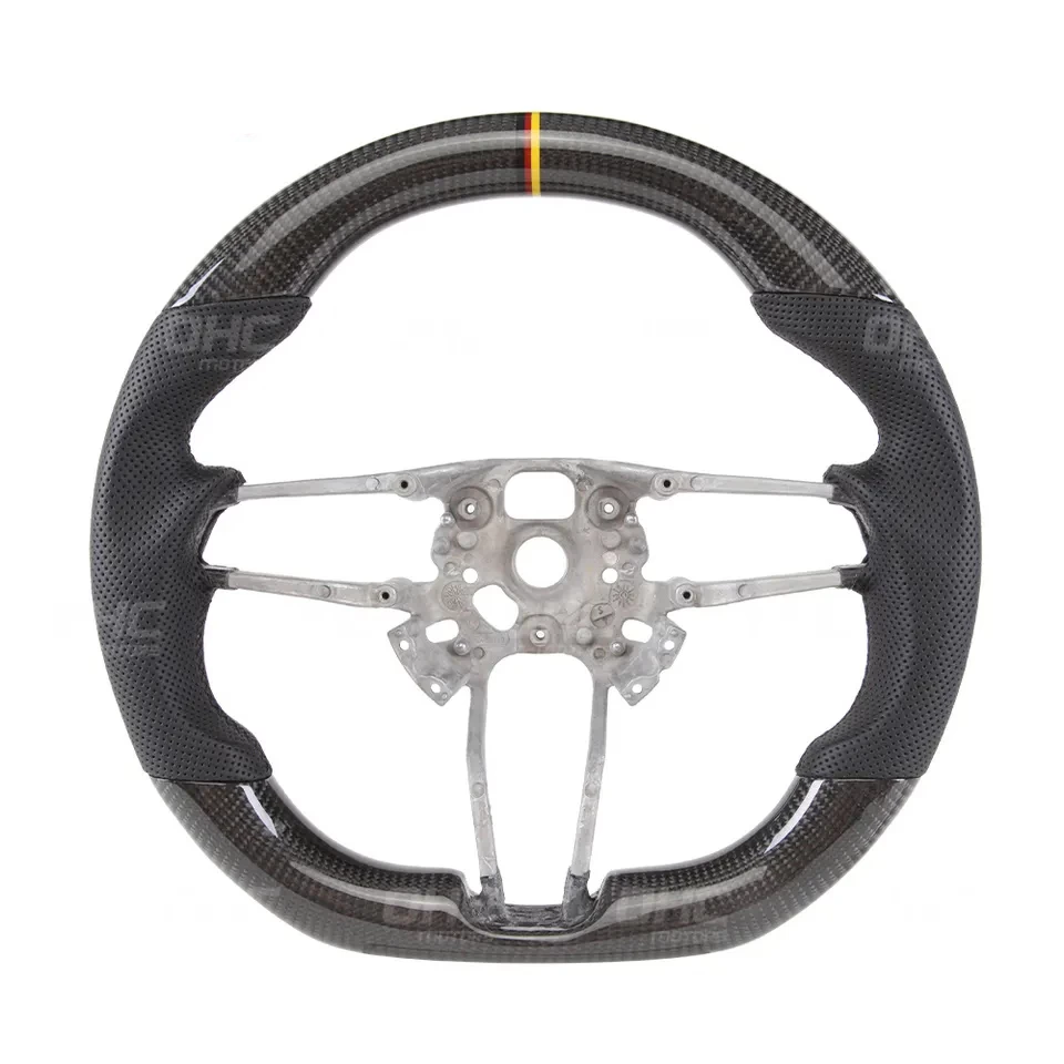 Volante per auto per Porsche Cayenne Panamera 2014-2021 911 997 MK2 BOXSTER CAYMAN FIBRO FIBRA CARBBIA FIBLE