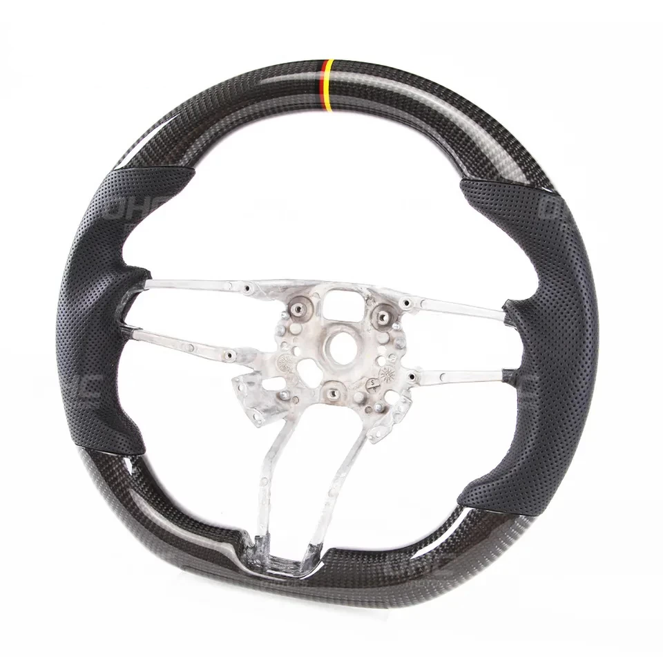 Volante per auto per Porsche Cayenne Panamera 2014-2021 911 997 MK2 BOXSTER CAYMAN FIBRO FIBRA CARBBIA FIBLE