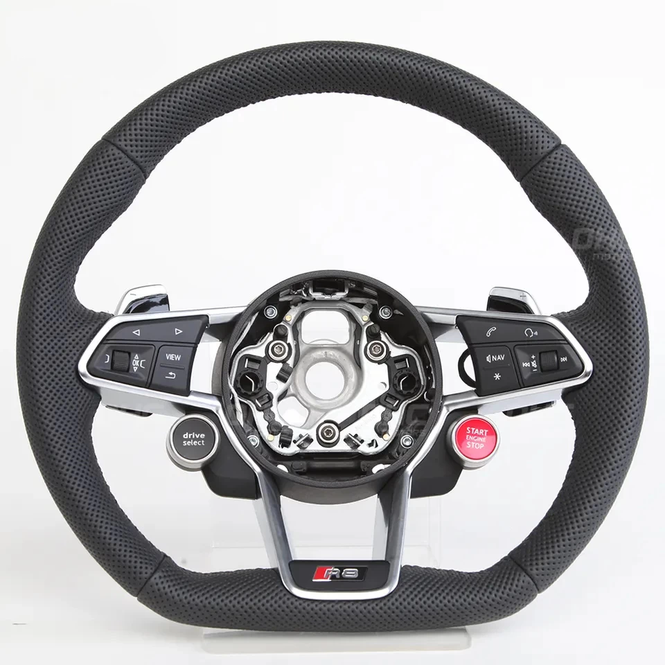Fibre de carbone Fix de volant pour Audi R8 TT TTRS A4 A5 A6 A7 A8 Q2 Q3 Q8 B5 B6 B7 B8 B9 C5 C8 D3 D4 RS RS3 RS4 RS5 RS6 RS7