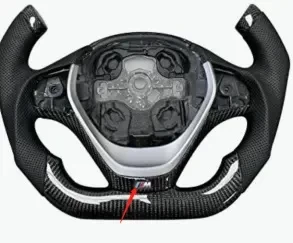 Rodo de direção de fibra de carbono para BMW F30 F10 3 Série de fibra de carbono Customização do volante
