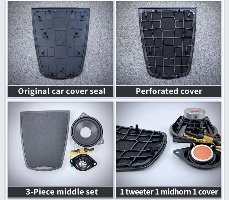 Center Console Speaker For BMW 5 Series F10 F11 Original Dashboard Panel Shell Tweeter Audio Loudspeaker Speakers Cover Refit