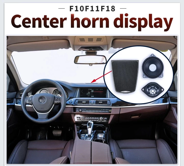 Center Console Speaker For BMW 5 Series F10 F11 Original Dashboard Panel Shell Tweeter Audio Loudspeaker Speakers Cover Refit