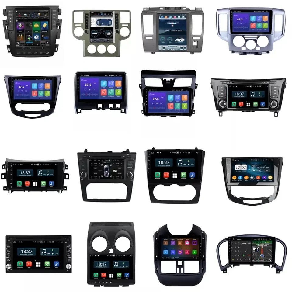 Factory Car Stereo Installation Kits Car Accessories Fascia Car DVD Player Android Dashboard Radio Frame For NISSAN