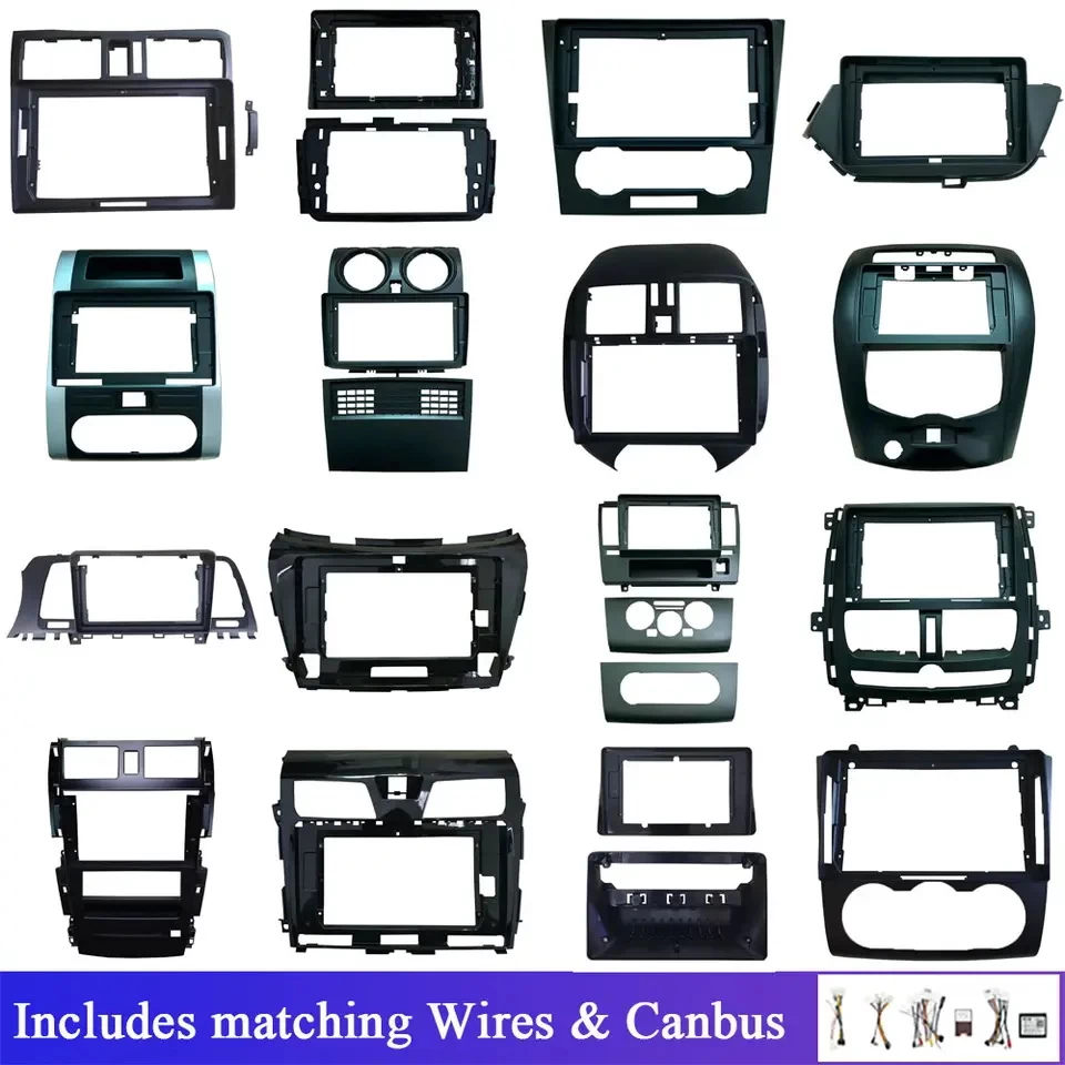 Factory Car Stereo Installation Kits Car Accessories Fascia Car DVD Player Android Dashboard Radio Frame For NISSAN