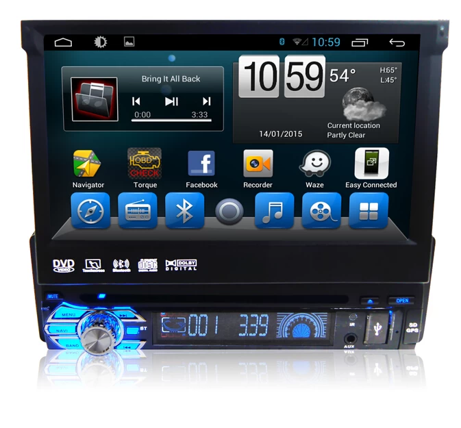 Simple Din Android Universal Car DVD GPS ST-7116C