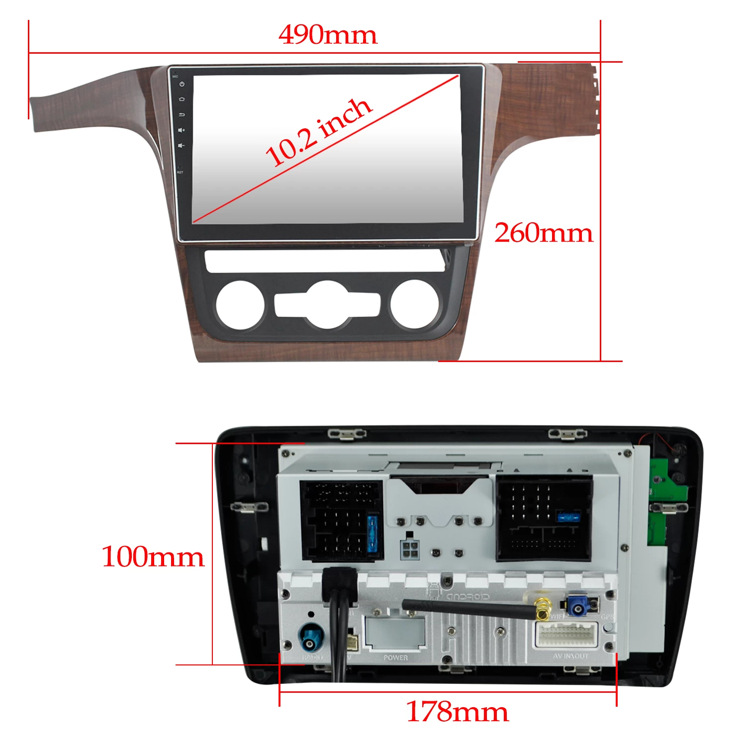 10.2" VW Passat Car DVD GPS