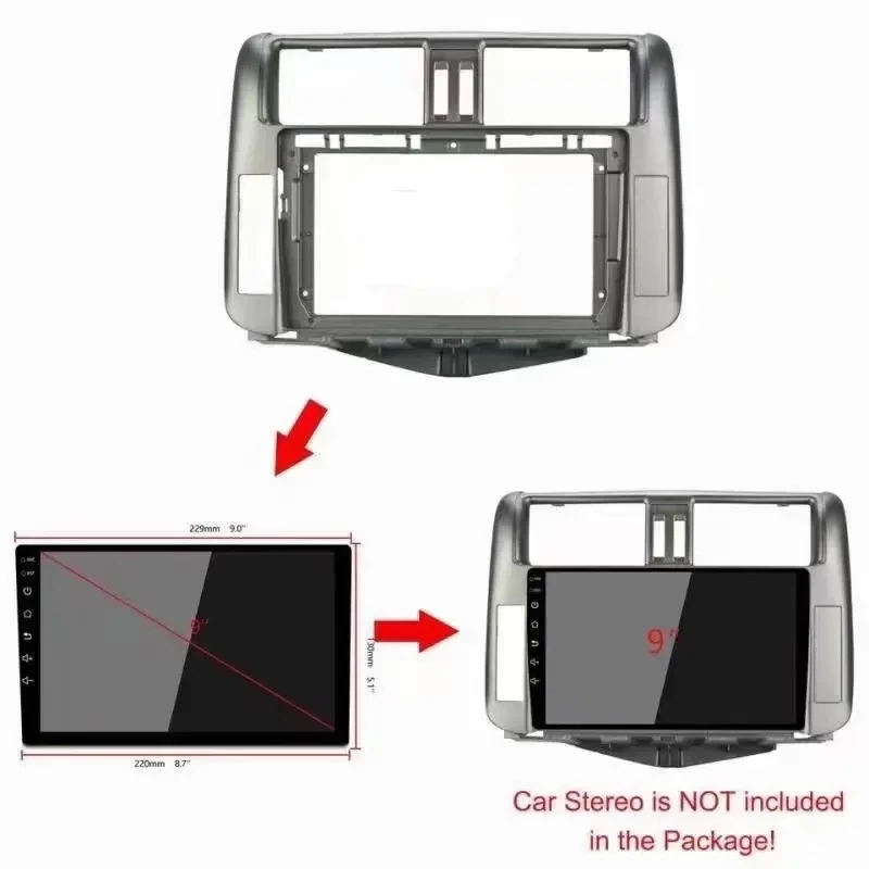 car frame other interior accessories car dvd player frame car radio screens for TOYOTA CAMRY 2006-2011