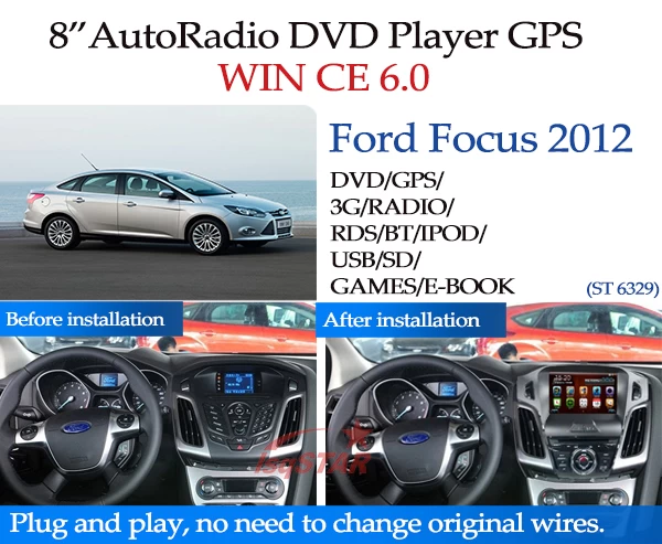 Car DVD for ford focus  ST 6329