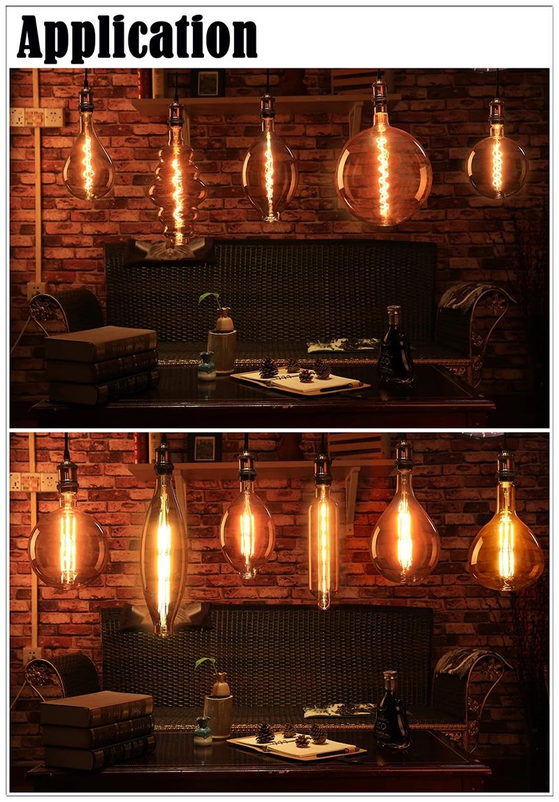 Chinese giant LED filament bulbs application