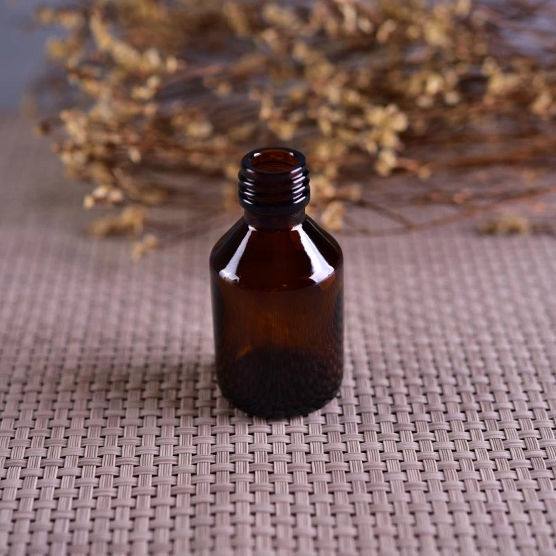 Amber glass bottle
