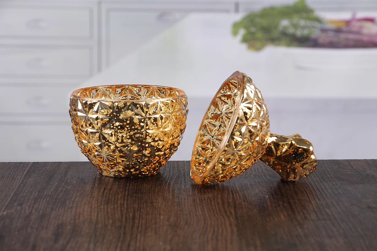 Small gold candle holders