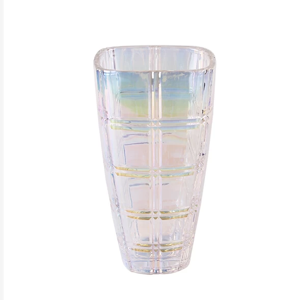 Colored glass vase set